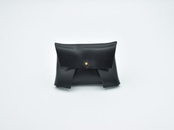 Porte-carte noir pliage externe